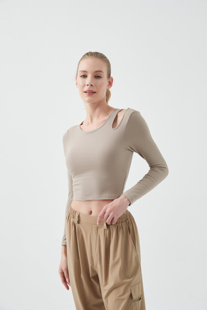 JIOSE OFF-SHOULDER LONG SLEEVE SHIRT | LOW INTENSITY